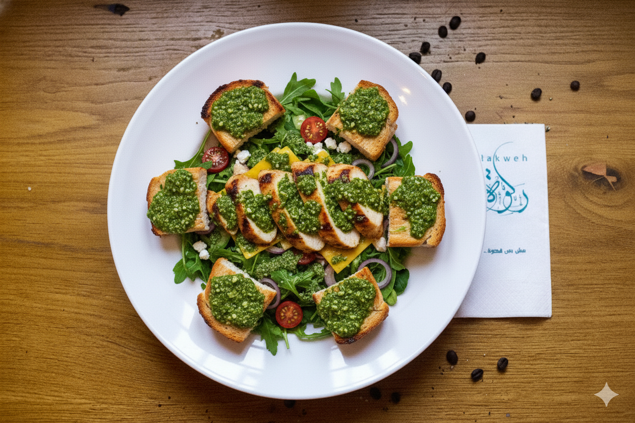 סלט עוף בצימיצורי\سلطه الدجاج بالتشيمتشوري